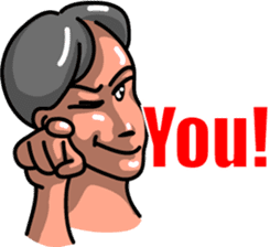 Stickers of the men sticker #6103164