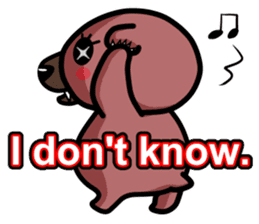 Is not'm stuffed toy(English ver.) sticker #6104043