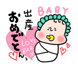 Girl of the big ribbon (1) sticker #6104674