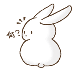 loose white rabbit sticker sticker #6104683