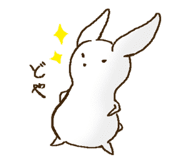 loose white rabbit sticker sticker #6104708