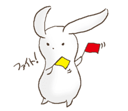 loose white rabbit sticker sticker #6104713
