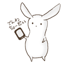 loose white rabbit sticker sticker #6104715
