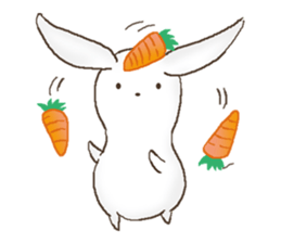 loose white rabbit sticker sticker #6104718