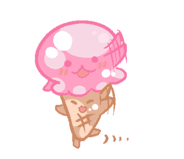 Pastel Octopus Ice-cream sticker #6104760