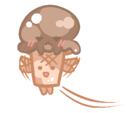 Pastel Octopus Ice-cream sticker #6104764