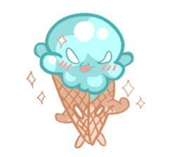 Pastel Octopus Ice-cream sticker #6104768