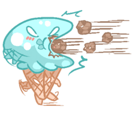 Pastel Octopus Ice-cream sticker #6104770