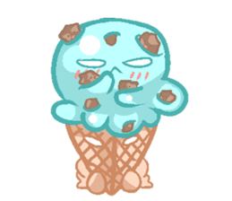 Pastel Octopus Ice-cream sticker #6104771