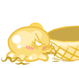 Pastel Octopus Ice-cream sticker #6104774