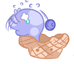 Pastel Octopus Ice-cream sticker #6104781