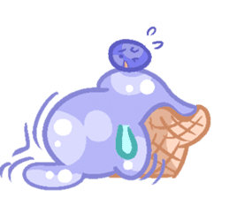 Pastel Octopus Ice-cream sticker #6104782