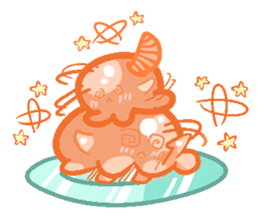 Pastel Octopus Ice-cream sticker #6104796