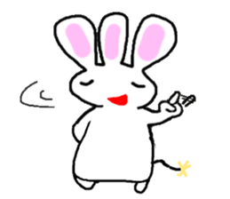 It is not a rabbit. sticker #6105772