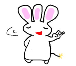 It is not a rabbit. sticker #6105772