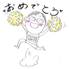 jog man Running Life sticker #6108376