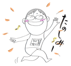 jog man Running Life sticker #6108392