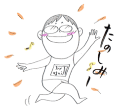 jog man Running Life sticker #6108392