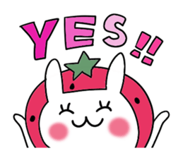 strawberry rabbit sticker #6109043