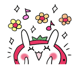 strawberry rabbit sticker #6109047