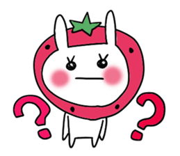 strawberry rabbit sticker #6109064