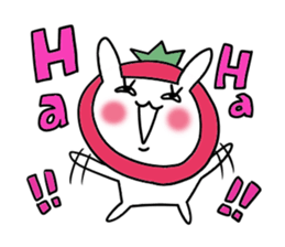 strawberry rabbit sticker #6109067