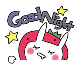 strawberry rabbit sticker #6109077