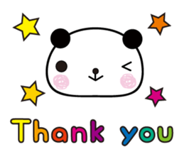 Thank you panda sticker #6109764