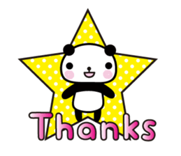 Thank you panda sticker #6109765