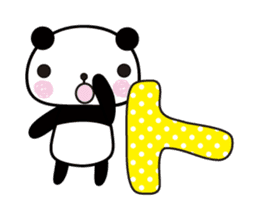 Thank you panda sticker #6109779