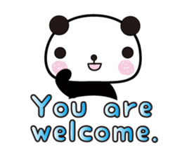 Thank you panda sticker #6109787