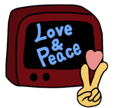 Retro TV Man sticker #6110095