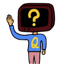 Retro TV Man sticker #6110112