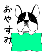boss of the bostonterrier sticker #6111407