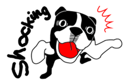 boss of the bostonterrier sticker #6111419