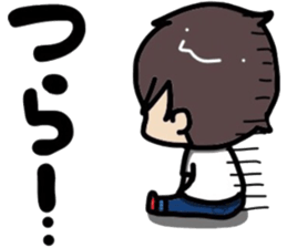 Naughty boy and cute girl sticker #6112589