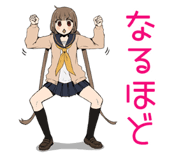 Wonderful high school girl Sticker sticker #6112801