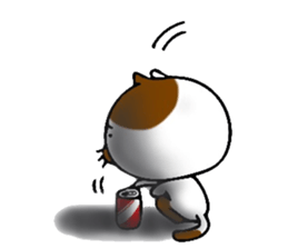 Consecutive pitching! Tabby cat sticker #6112934