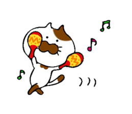 Consecutive pitching! Tabby cat sticker #6112942