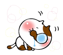 Consecutive pitching! Tabby cat sticker #6112953