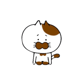 Consecutive pitching! Tabby cat sticker #6112966