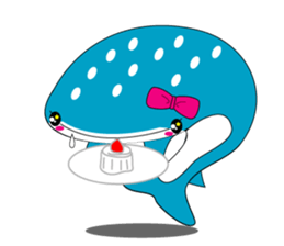 Cutie Whale shark sticker #6114097