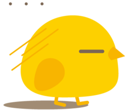 yellow bird Pi sticker #6114256