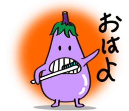 Cute Eggplant sticker #6114316
