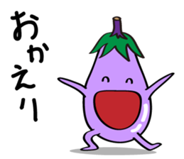 Cute Eggplant sticker #6114325