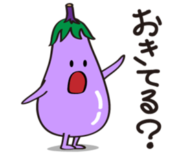 Cute Eggplant sticker #6114328
