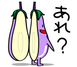 Cute Eggplant sticker #6114349