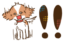 soft and fluffy dog Kewpie 2 sticker #6114524