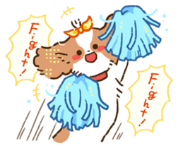 soft and fluffy dog Kewpie 2 sticker #6114529