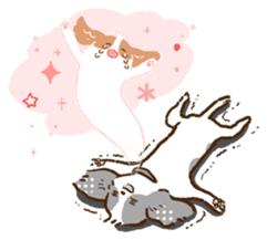 soft and fluffy dog Kewpie 2 sticker #6114550